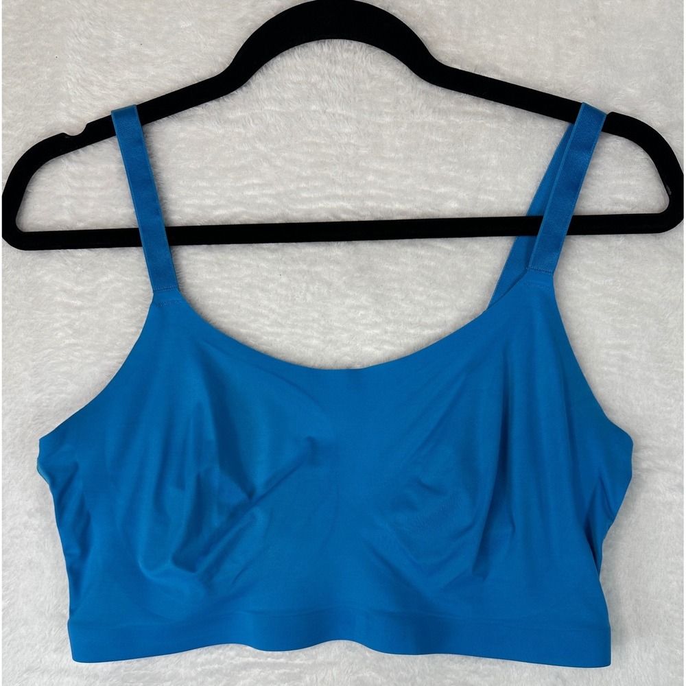 Soma Enbliss Luxe Adjustable Bralette Women XL Blue Wireless Seamless Bra